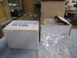 2 Boxes New Glass Salad Dishes