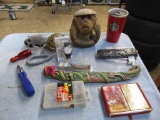 Assorted Items - Monkey, Knife, Turtle Shell, & more NO SHIPPING