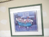 3 Kids in a Tub - signed and numbered 443/1000 19x18