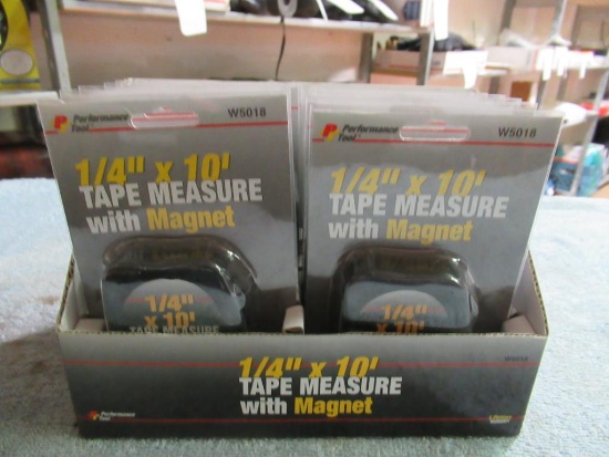 12 New 10ft x 1/4" Tape Measures w/ Magnet