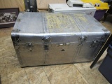 Aluminum Steamer Trunk 39x21x22 NO SHIPPING