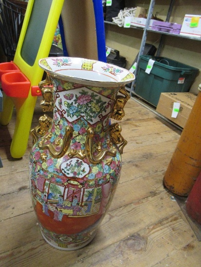 Satsuma Floor Vase 24.5" NO SHIPPING