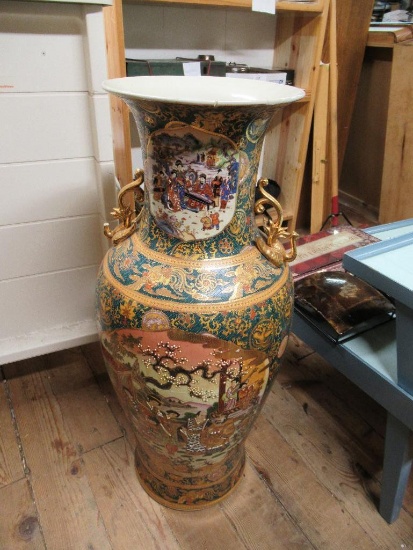Satsuma Floor Vase 36.5" NO SHIPPING