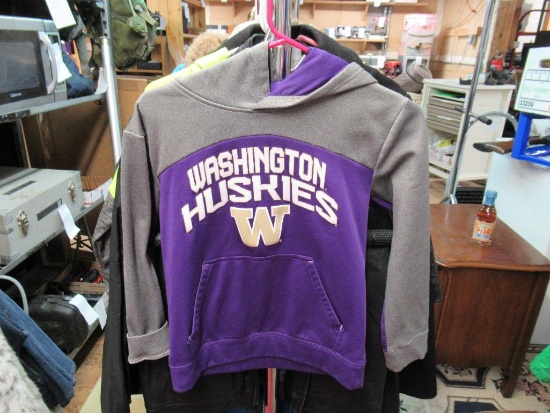 Washington huskies kids hoodie sz:10/12