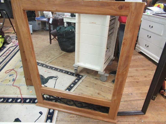Wood Framed Mirror 37x45 NO SHIPPING