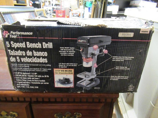 Performance Tools 5 Speed Bench Drill NIB
