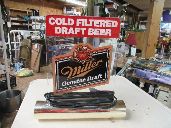 Miller Beer Sign 11x5x18