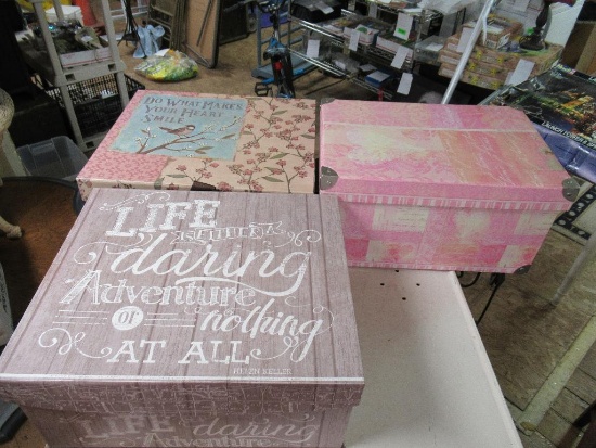 3 Storage Boxes 16x11x8 NO SHIPPING