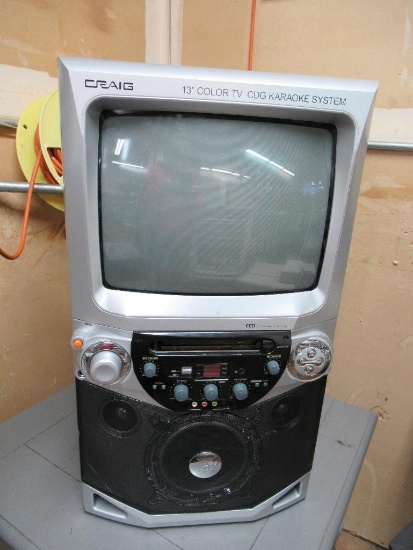 Craig 13" Color Tv and Karaoke System 15x12x26 NO SHIPPING