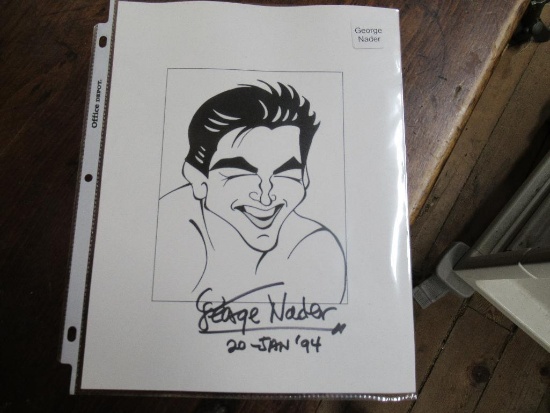 Geroge Nader Art signed w/ COA