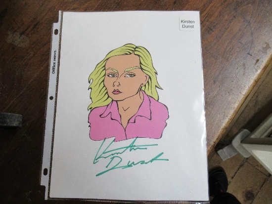 Kirsten Dunst signed w/ COA