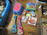 2 Kids Guitars w/ Misc Kid Toys NO SHIPPING