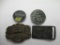 4 Vintage Belt Buckles