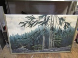 Forest Picture Signed 49x31 NO SHIPPING