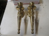 2 Wall Brass Candle Holders