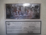 September 11th Silver Leaf $20 Coin Certificate w/ COA