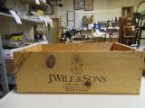 J Wile & Sons Wood Crate 21x13x8 NO SHIPPING