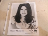 B&W Photo Signed Chalee Tennison