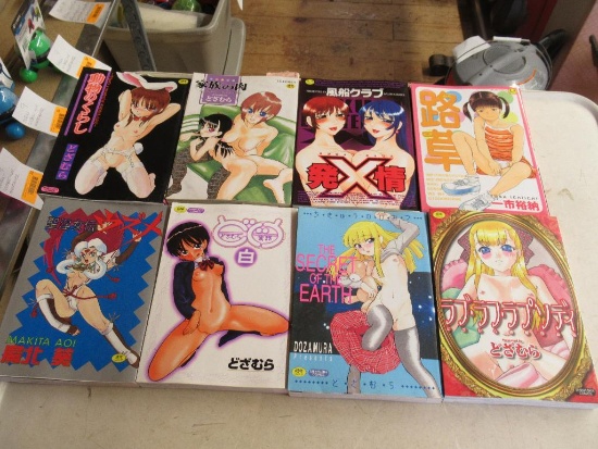 8 Adult Japanese Comics