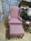 Vintage Highback Chair and Ottoman NO SHIPPING