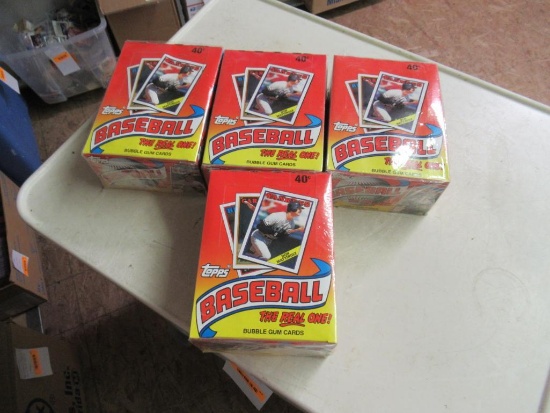 4 Sealed Boxes of 1988 Topps Baseball Wax Packs