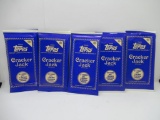 5 Count Lot of Sealed 2005 Topps Cracker Jack Baseball Card Packs