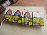 4 New Boxes 1990 Topps Factory Sealed Football Card Sets Premier Edition