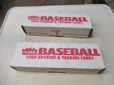 2 1989 Fleer Factory Sealed Baseball Card Sets 8614-A