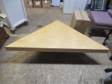 Antique Triangle Coffee Table 67x34x17 NO SHIPPING