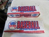 2 Fleer 1990 Baseball Card Sets