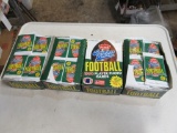 4 New Boxes of 1990 Fleer Football Cards Premium Edition