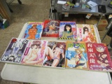 9 Adult Japanese comic books