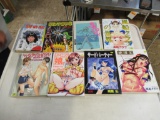 9 Adult Japanese comic books