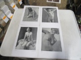 4 Vintage nude photos 11x8