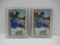 2 Count Lot of 1989 Bowman Ken Griffey Jr. Mariners Rookie Baseball Cards