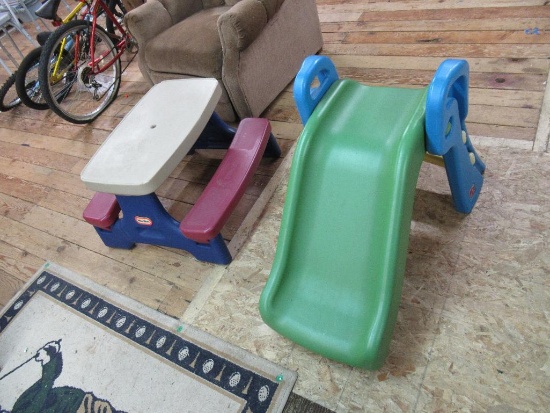Step 2 kids slide & kids picnic table NO SHIPPING