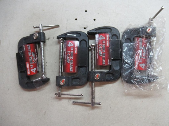 4- 4'' Quick release c-clamps