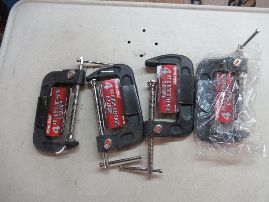 4- 4'' Quick release c-clamps