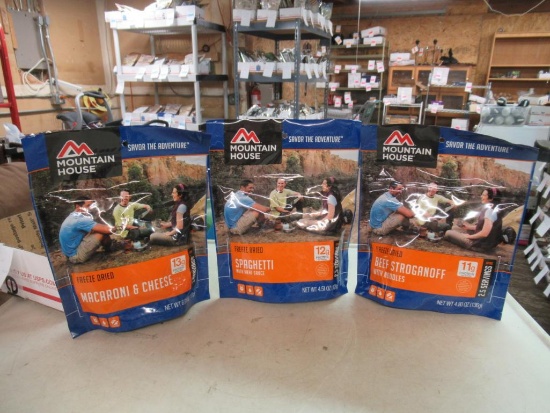 3 Packs of Mountain Home Freeze Dried Food
