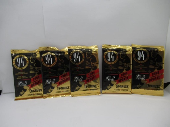 Donruss Hockey 1994 Update Lot of Five Factory Sealed Packs from Store Closeout