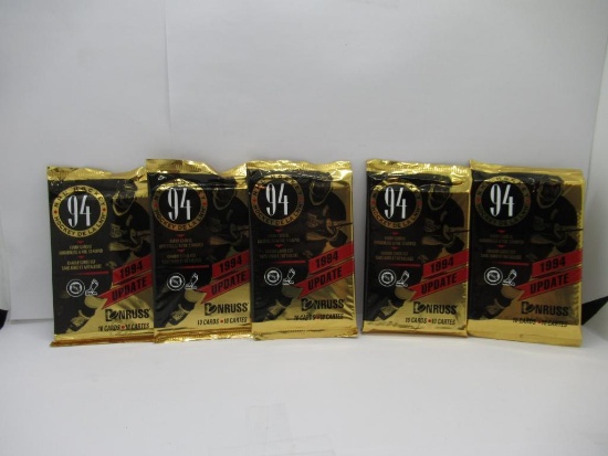Donruss Hockey 1994 Update Lot of Five Factory Sealed Packs from Store Closeout