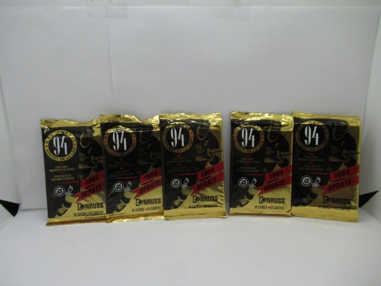 Donruss Hockey 1994 Update Lot of Five Factory Sealed Packs from Store Closeout
