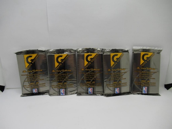 Topps Gallery Basketball 1995-96 Lot of Five Factory Sealed Packs from Store Closeout