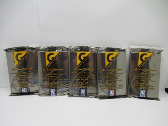 Topps Gallery Basketball 1995-96 Lot of Five Factory Sealed Packs from Store Closeout