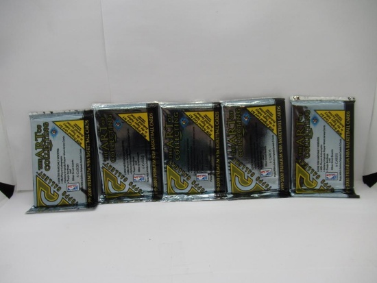 Topps Gallery Basketball 1999-2000 Lot of Five Factory Sealed Packs from Store Closeout