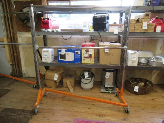 Rolling Clothes Rack 70x63 NO SHIPPING