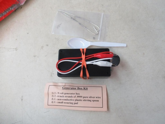 Portable Colloidal Silver Generator Kit w/ 2 .9999 Silver Rods