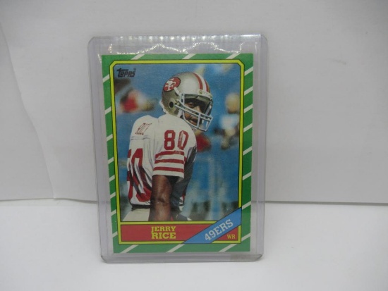 1986 Topps #161 JERRY RICE 49ers Rookie Football Card