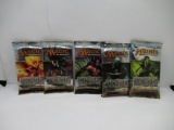 Magic The Gathering Zendikar Lot of Five Factory Sealed Packs from Store Closeout