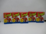Topps Football 1983 Lot of Five Factory Sealed Packs from Store Closeout